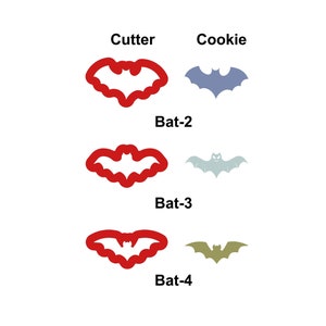 Bat Cookie Cutter / Halloween Cookie Cutter / Bat fondant cutter /Polymer clay cutter /High quality cutter (made from Food safe PLA)