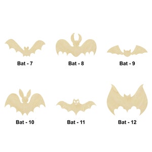 Bat - Laser Cut Out Unfinished Wood Craft Shape BAT11 Bat - Laser Cut Out Unfinished Wood Craft Shape BAT11