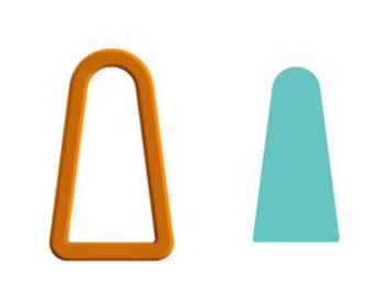 Triangle Polymer cutter -4  / Triangle Clay cutter / Triangle shape Cookie Cutter /  High quality cutter (made from Food safe PLA)