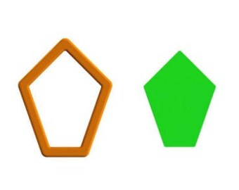 Pentagon Polymer cutter - 1 / Pentagon Clay cutter / Pentagon shape Cookie Cutter / High quality cutter (made from Food safe PLA)