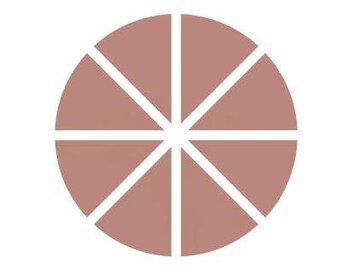 Multi-Cutter Circle Pie 8 slice Shape Cookie Cutter /  High quality cutter (made from Food safe PLA)