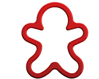 Gingerbread Man Cookie Cutter - 1 / Polymer cutter / High quality cutter (made from Food safe PLA)
