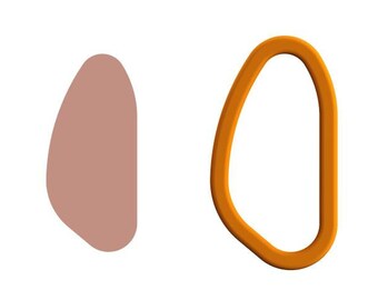 Puffy Triangle Cookie Cutter - 5 / Puffy Triangle Polymer cutter / High quality cutter (made from Food safe PLA)