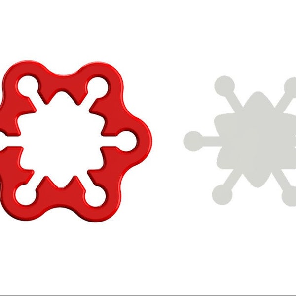 Snowflake Cookie Cutter - 2 / High quality cutter (made from Food safe PLA)