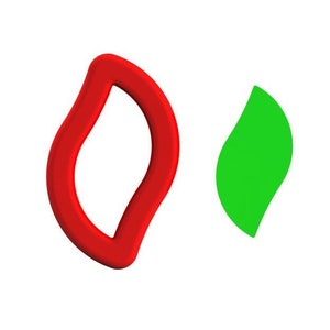 Peut inclure: Un emporte-pièce en forme de feuille rouge et un emporte-pièce en forme de feuille verte.