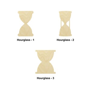 Rectangular Hourglass Hourglass Wooden Shape - Multiple Sizes- Laser Cut Unfinished Wood ...