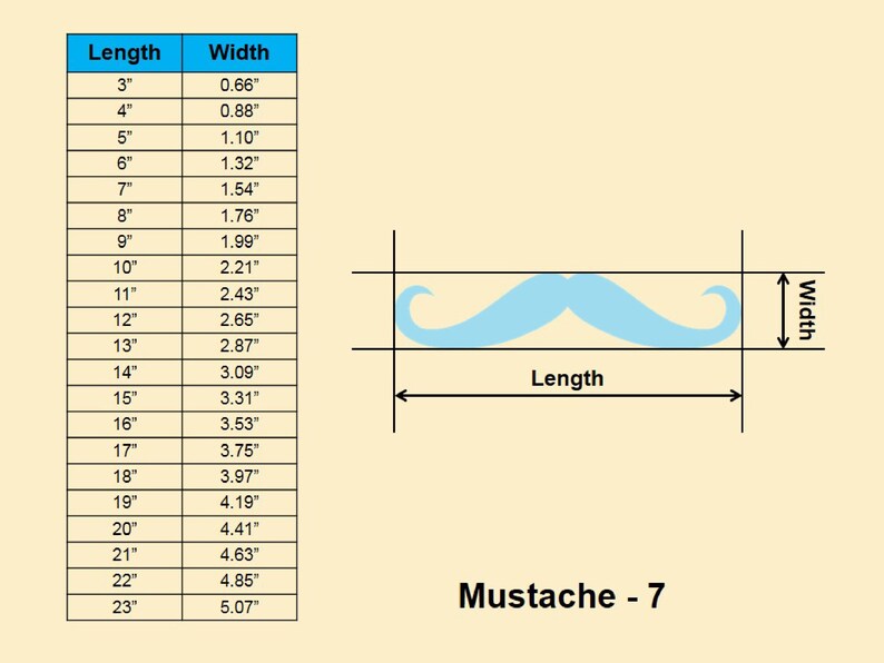 Mustache Shape - Multiple Sizes- Laser Cut Unfinished Wood Cutout ...