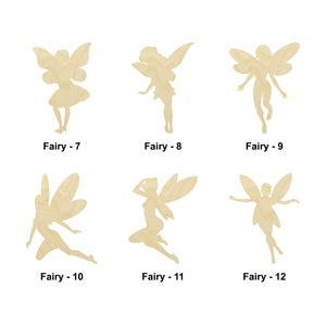 Fairy Shape - Multiple Sizes - Laser Cut Unfinished Wood Cutout Shapes | Home Decoration Gift | Interchangeable sign
