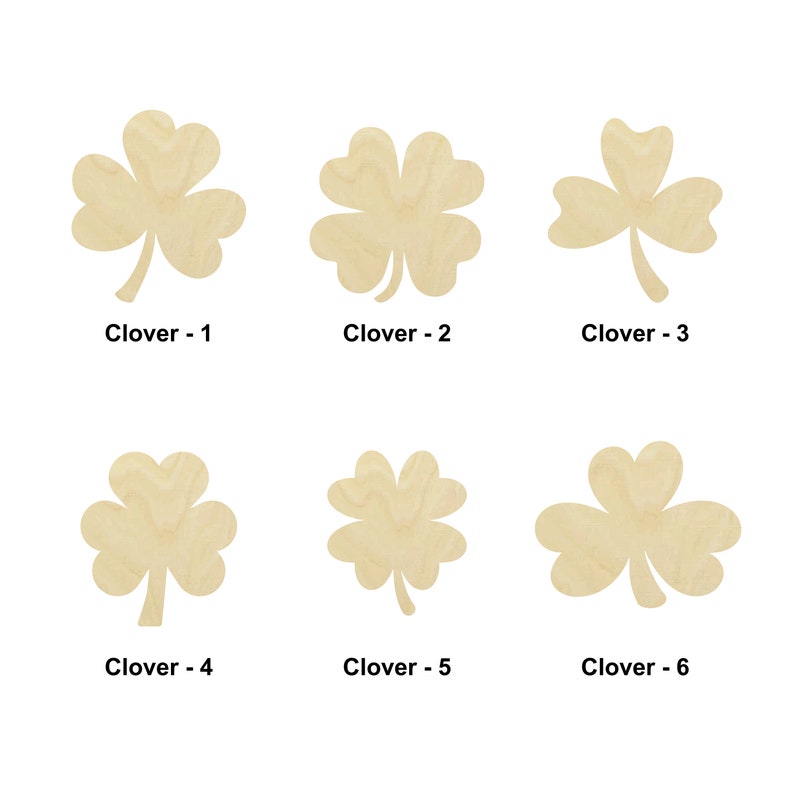 Clover/shamrock Wooden Shape - Multiple Sizes- Laser Cut Unfinished ...