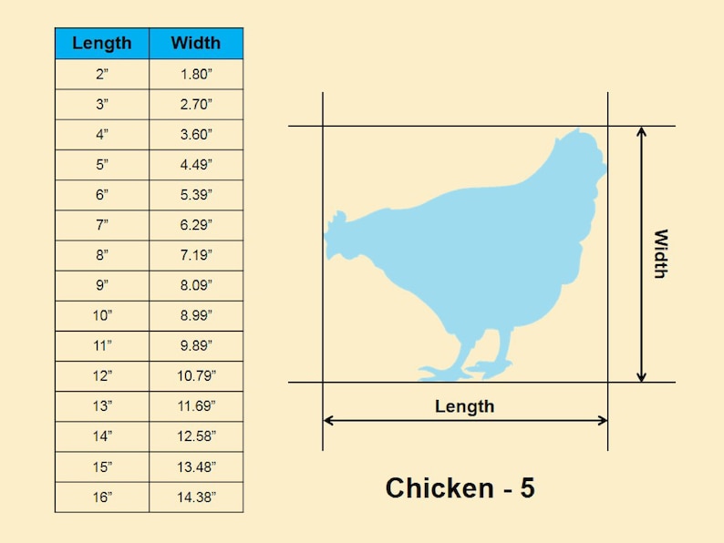 Chicken Animal Shape - Multiple Sizes- Laser Cut Unfinished Wood Cutout ...