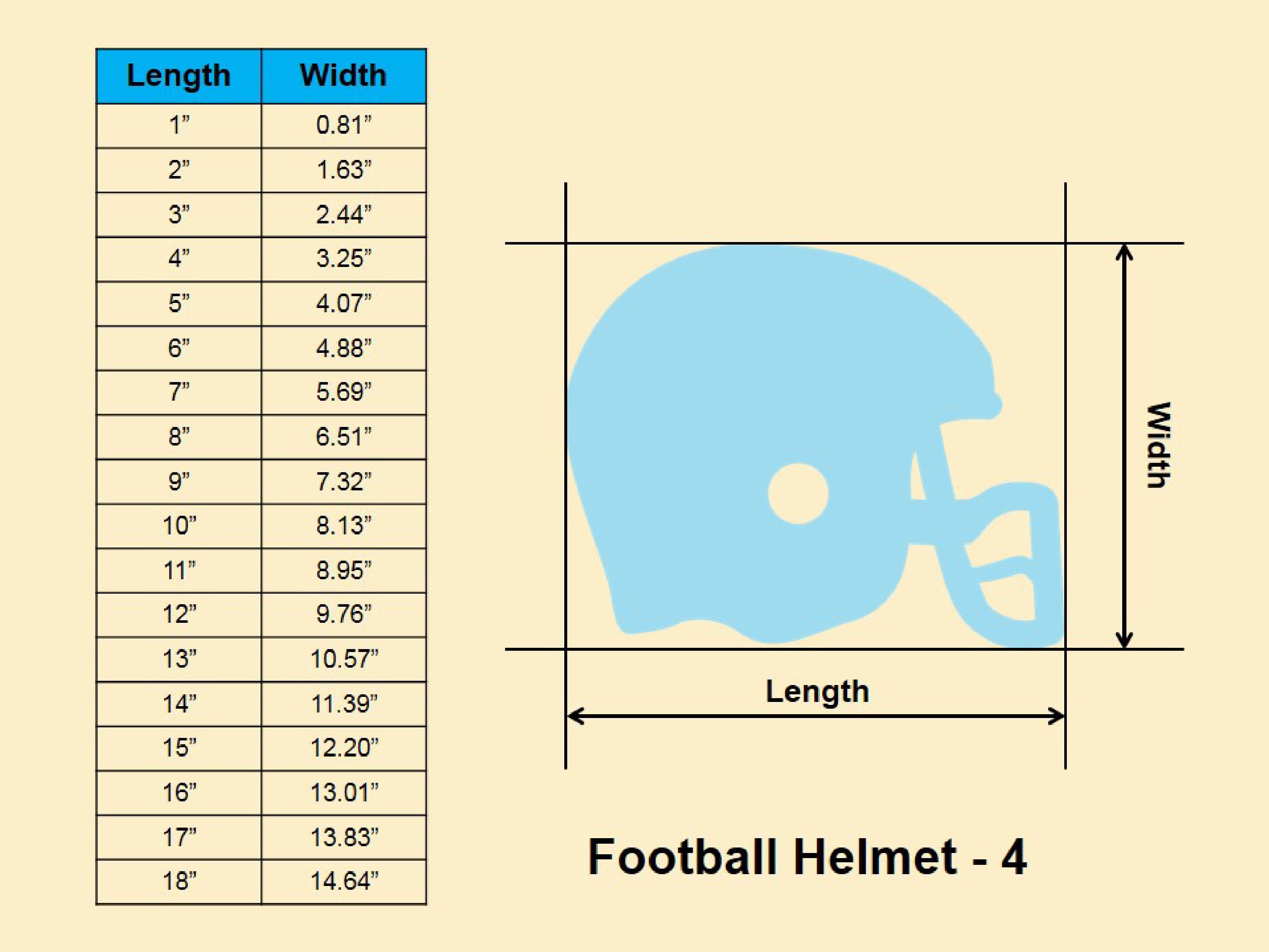 adult size football helmet dimensions Football Helmet Shape - Multiple Sizes -laser Cut Unfinished Wood Cutout  Shapes | Home Decor | Decoration Gift | Interchangeable Wooden Sign