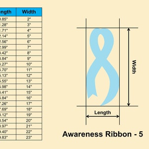 Awareness Ribbon, Cancer Ribbon Shape Wooden - Multiple Sizes- Laser ...
