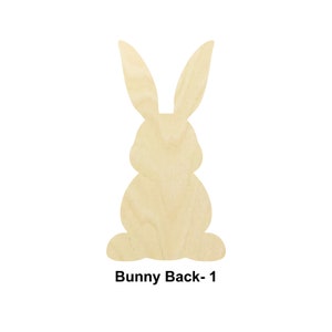 Lapin / Peep Bunny / Lapin de Pâques - Plusieurs tailles - Formes de bois brut découpées au laser | Décoration d'intérieur | Cadeau déco
