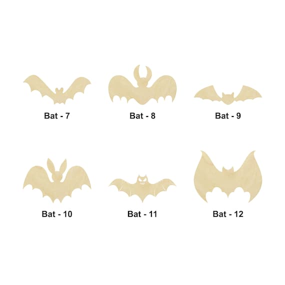 Bat - Laser Cut Out Unfinished Wood Craft Shape BAT11 Bat - Laser Cut Out Unfinished Wood Craft Shape BAT11