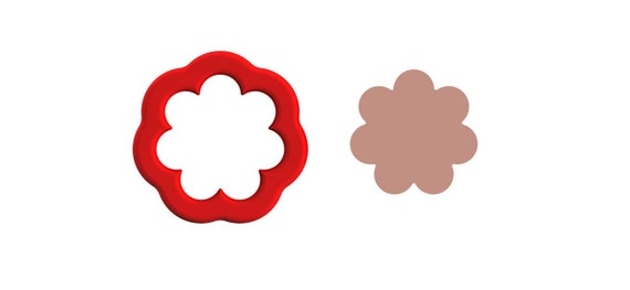 Flower Cookie Cutter - 2 / Flower Clay cutter / Flower Polymer cutter / High quality cutter (made from Food safe PLA)