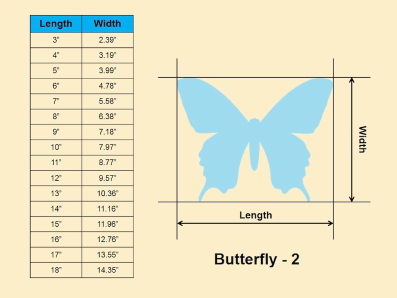 Butterfly Shape - Multiple Sizes - Laser Cut Unfinished Wood Cutout ...