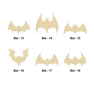 Bat - Laser Cut Out Unfinished Wood Craft Shape BAT13 Bat - Laser Cut Out Unfinished Wood Craft Shape BAT13