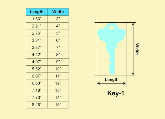Key - Laser Cut Out Unfinished Wood Craft Shape KEY5 Key - Laser Cut Out Unfinished Wood Craft Shape KEY5