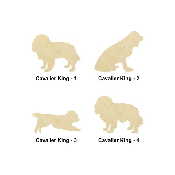Ornament - Cavalier King Charles Spaniel Dog Raw Wood Ornament - Cavalier King Charles Spaniel Dog Raw Wood