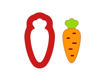 Carrot Cookie Cutter - 1 / Vegetable Cookie Cutter / Easter Cookie Cutter / High quality cutter (made from Food safe PLA)