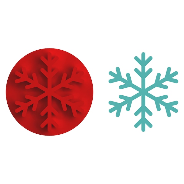 Snowflake Cookie Stamp-1 / High quality stamp (made from Food safe PLA)