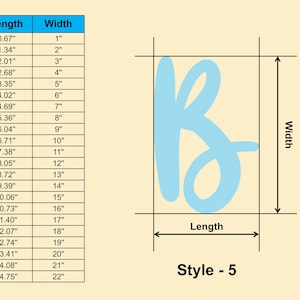 Script B Shape Script Block Letter B Wooden Shape - Multiple Sizes- Laser Cut ...