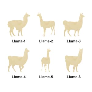 Llama -  Farm animal- Multiple Sizes - Laser Cut Unfinished Wood Cutout Shapes | Home decor | Decoration Gift