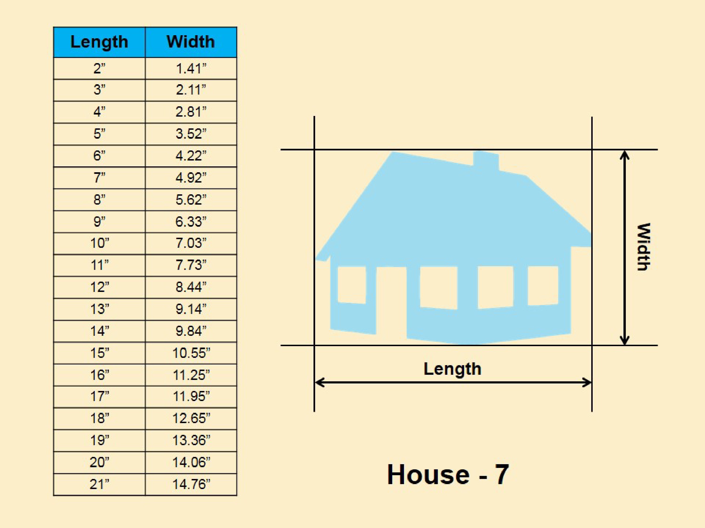 Huts Size Convert Chart House or Hut Wooden Shape - Multiple Sizes- Laser Cut Unfinished Wood ...