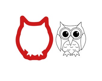Owl Cookie Cutter - 3 / Bird Cookie Cutter / Owl Clay cutter / Owl Polymer cutter / High quality cutter (made from Food safe PLA)