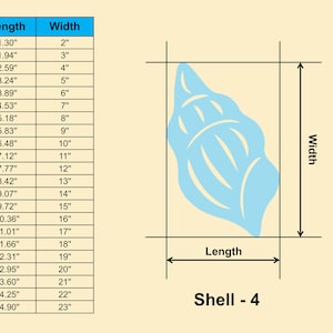 Shell or Sea Shell Wooden Shape - Multiple Sizes- Laser Cut Unfinished ...