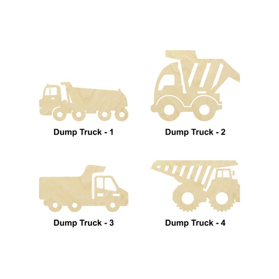 Dump Truck - Raw wood Ornament Dump Truck - Raw wood Ornament