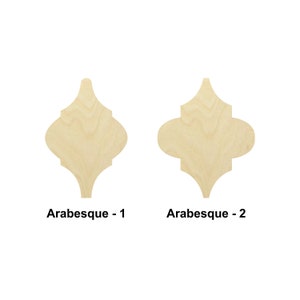 Christmas Arabesque tile-shapes - Multiple Sizes - Laser Cut Unfinished Wood Cutout Shapes | Home decor | Decoration Gift | wooden sign