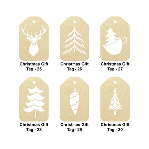Gift Tag - Laser Cut Out Unfinished Wood Craft Shape TAG27 Gift Tag - Laser Cut Out Unfinished Wood Craft Shape TAG27