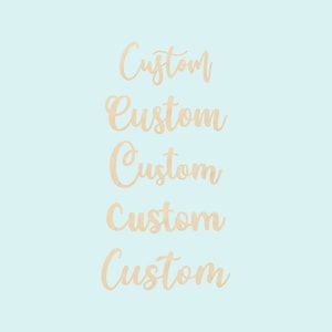 Letreros de nombre de madera, corte láser cualquier fuente personalizada de nombre, nombres de guardería para niños y bebés, letras de madera, diseño de madera personalizado - decoración - bricolaje