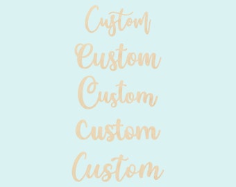 Wooden Name Signs, Laser Cut Out Any Name Custom Font, Kids and Baby Nursery names, Wooden letters, Personalized Wood Design - Decor - DIY