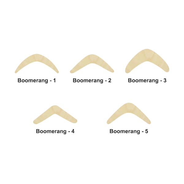 Boomerang Shape Etsy