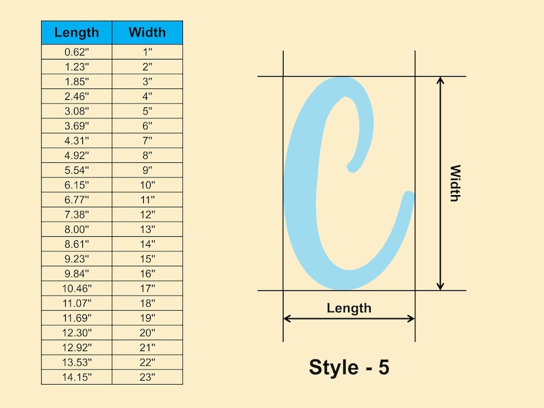 Script Block Letter C Wooden Shape - Multiple Sizes- Laser Cut ...