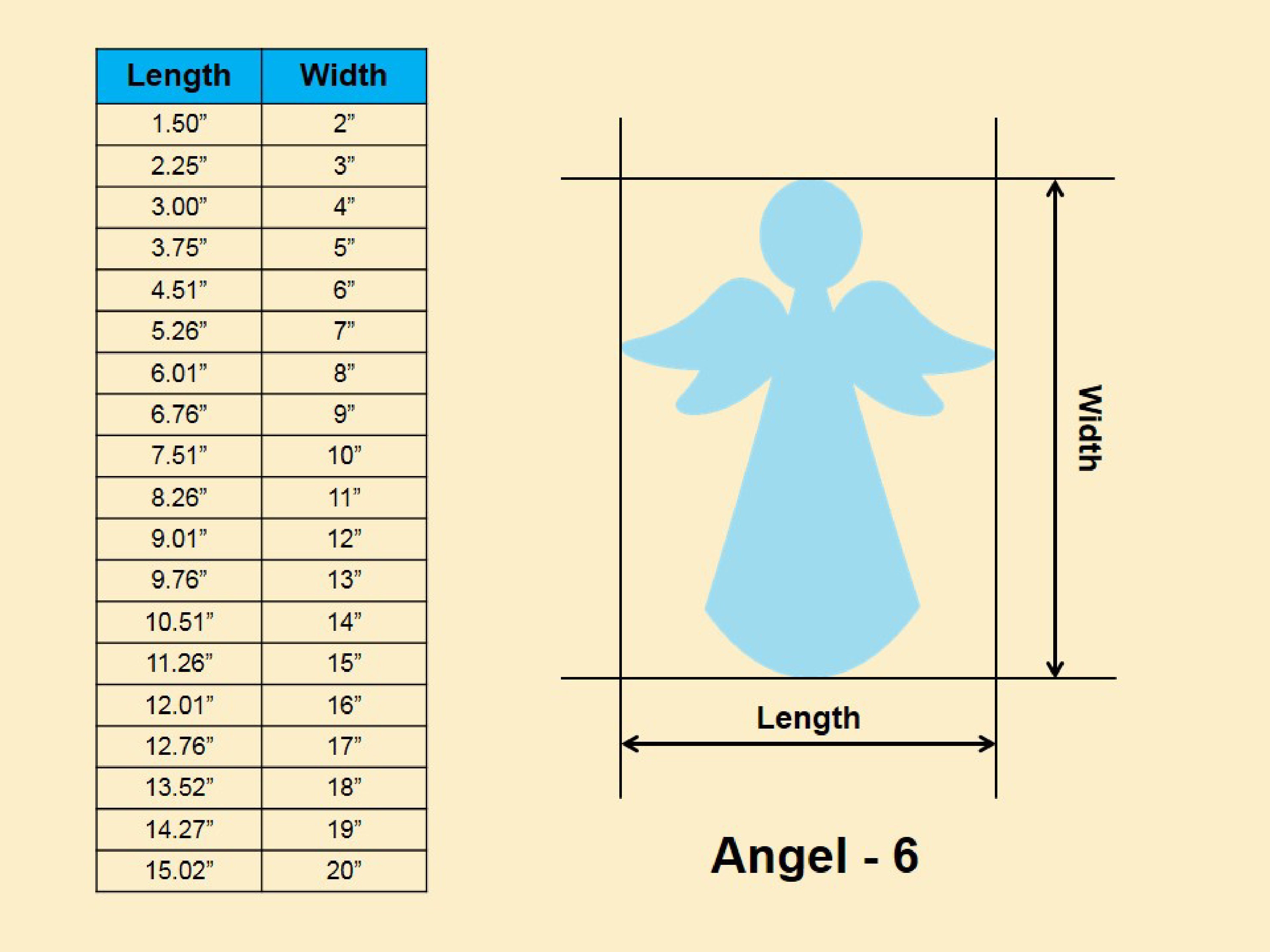 Christmas Angel Shape - Multiple Sizes - Laser Cut Unfinished Wood ...