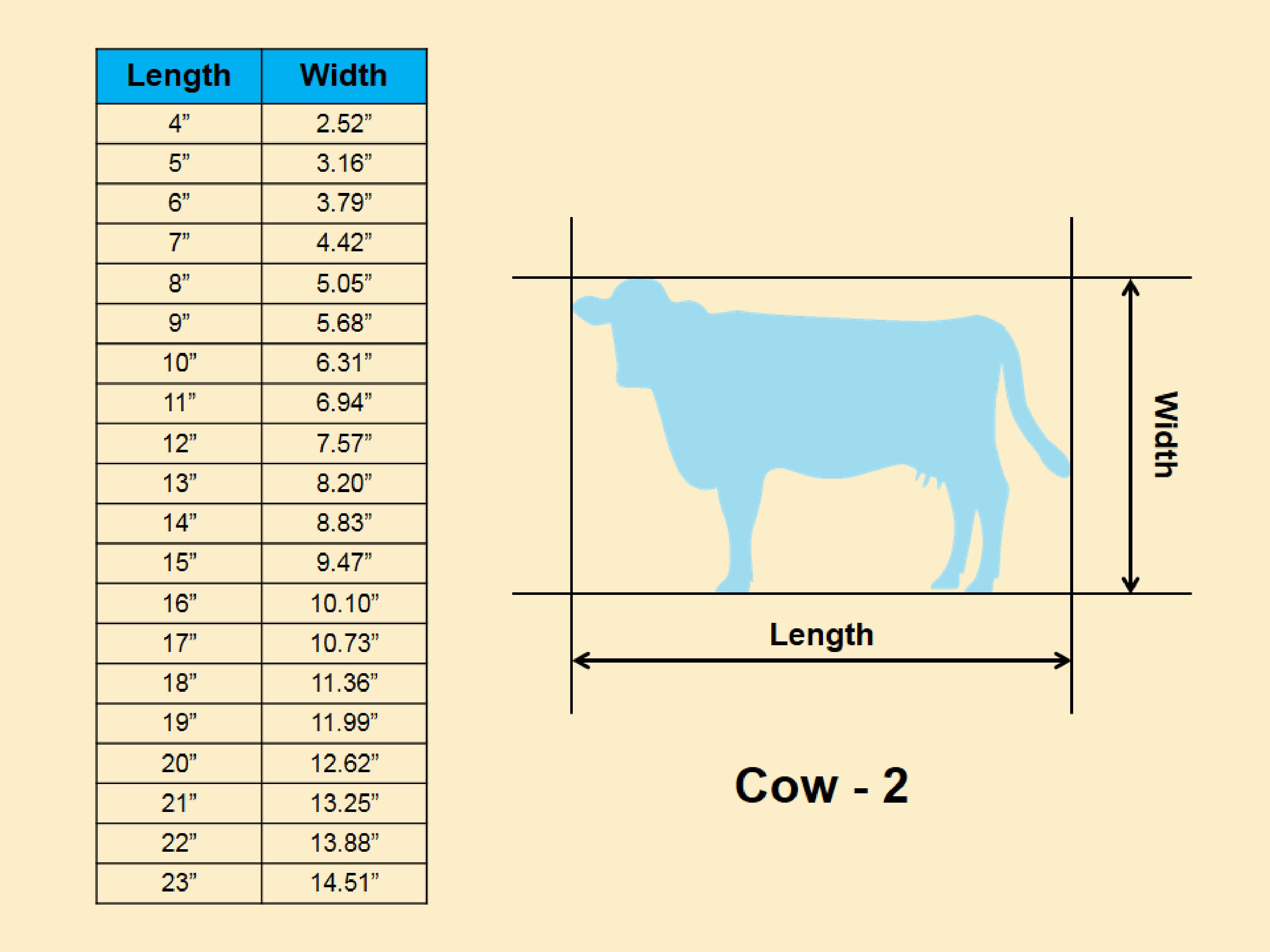 Cow Size Cow Farm Animal- Multiple Sizes - Laser Cut Unfinished Wood Cutout ...