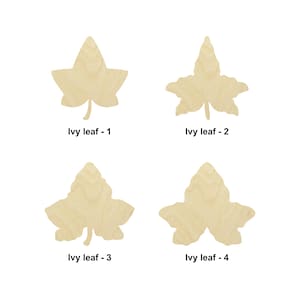 Ivy leaf Shape wooden - Multiple Sizes - Laser Cut Unfinished Wood Cutout Shapes | Home Decoration Gift | Fall leaf wooden signs
