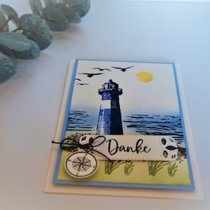 Carte maritime avec phare