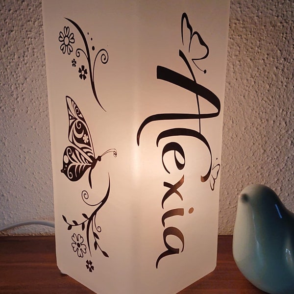 Lampe avec dicton, Lampe de table, Décoration, Accessoires pour la maison, Lampe de chevet, Lampe, Lampe personnalisée, Lampe de table personnalisée,