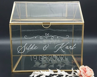 Hochzeitspost Box für Geldgeschenke und Karten zur Hochzeit, personalisiert, Hochzeitsdeko, Postbox, Geschenk Hochzeit, Postbox Hochzeit