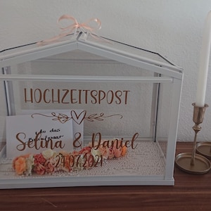 Adesivo para caixa de correio de casamento para presentes e cartões de dinheiro para o casamento, personalizado, decoração de casamento, caixa postal