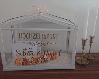 Sticker for wedding post box for money gifts and cards for wedding, personalized, wedding decoration, postbox