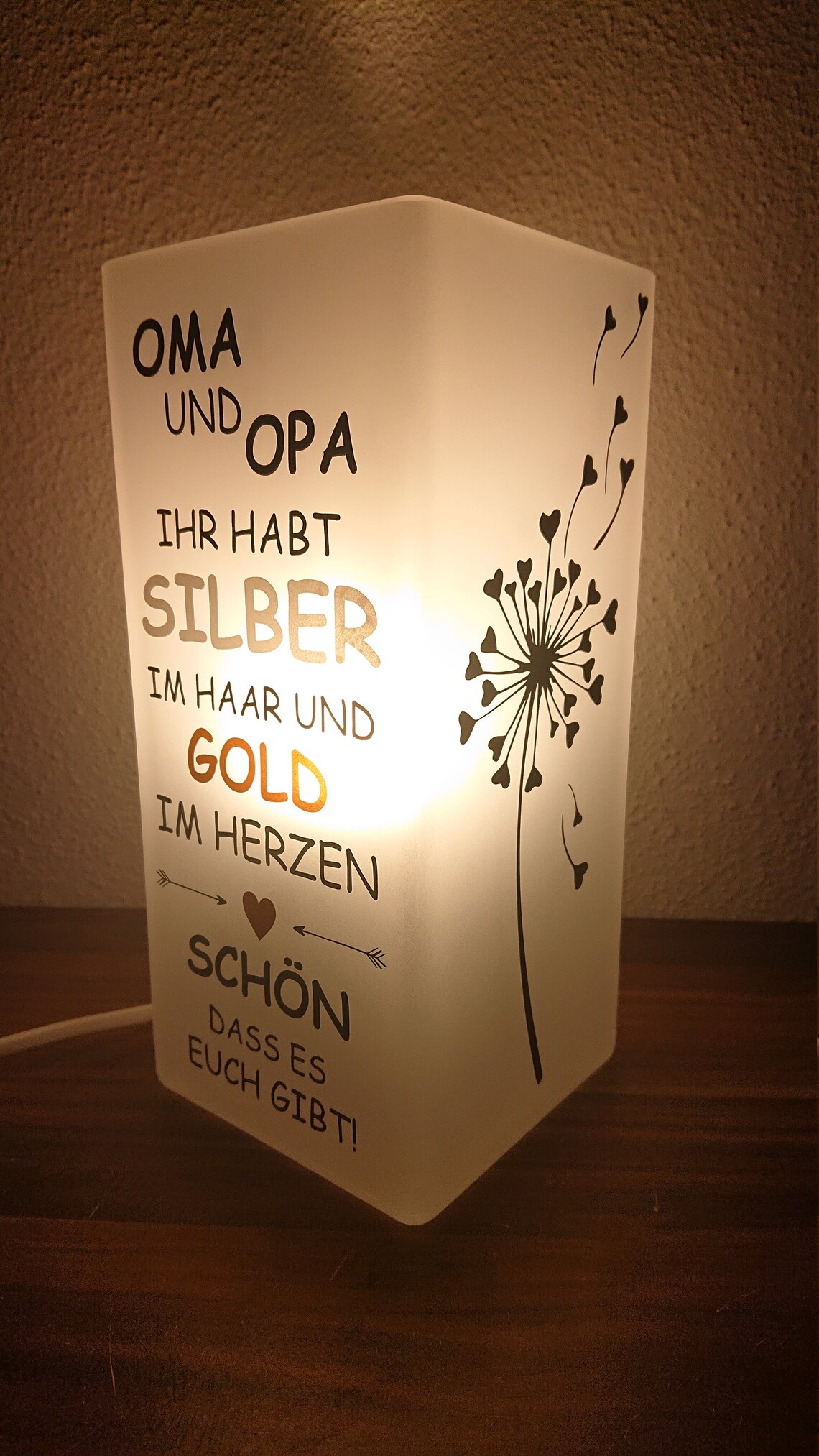 Lampe mit Spruch Tischlampe Deko Wohnaccessoires Etsy Österreich