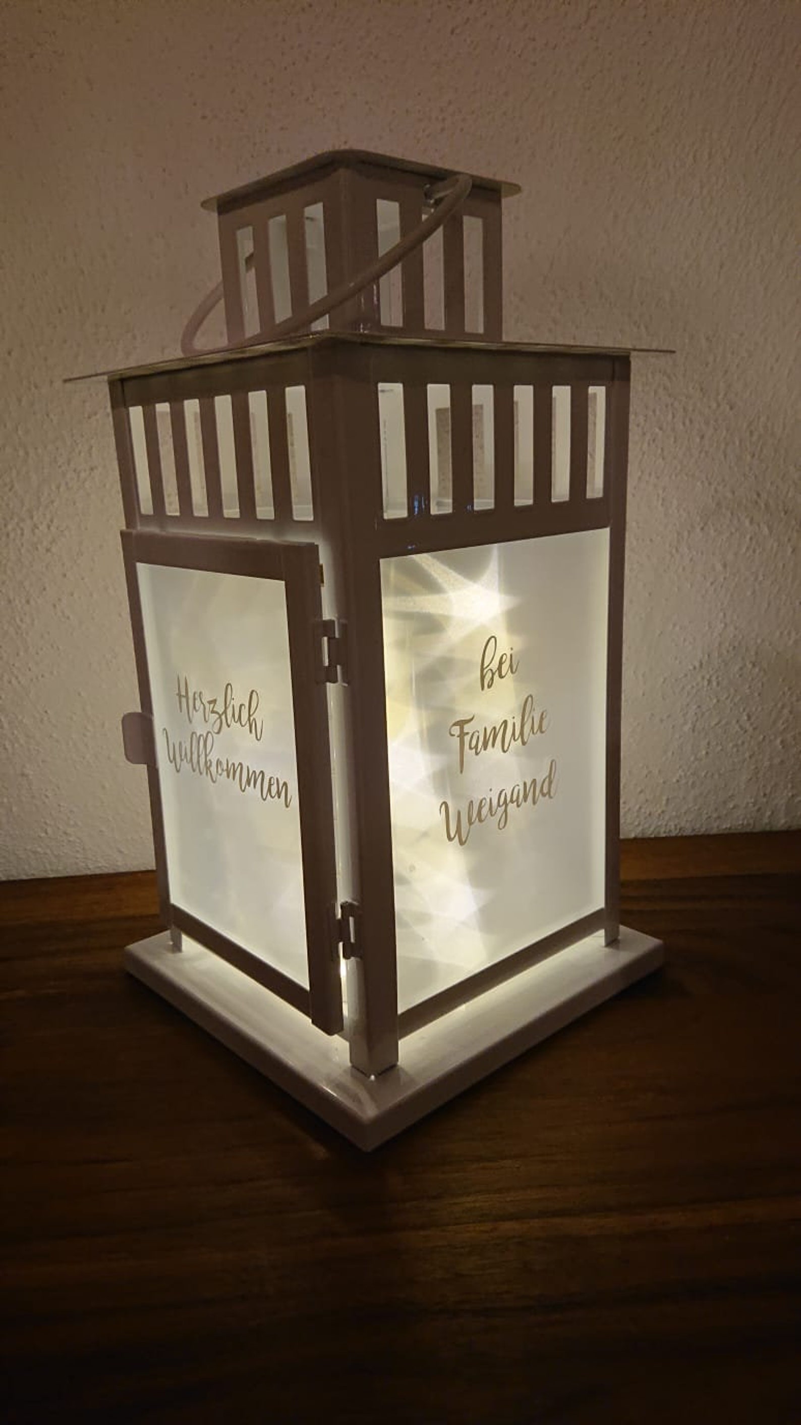 Personalisierte Laterne mit Spruch individuell mit Etsy