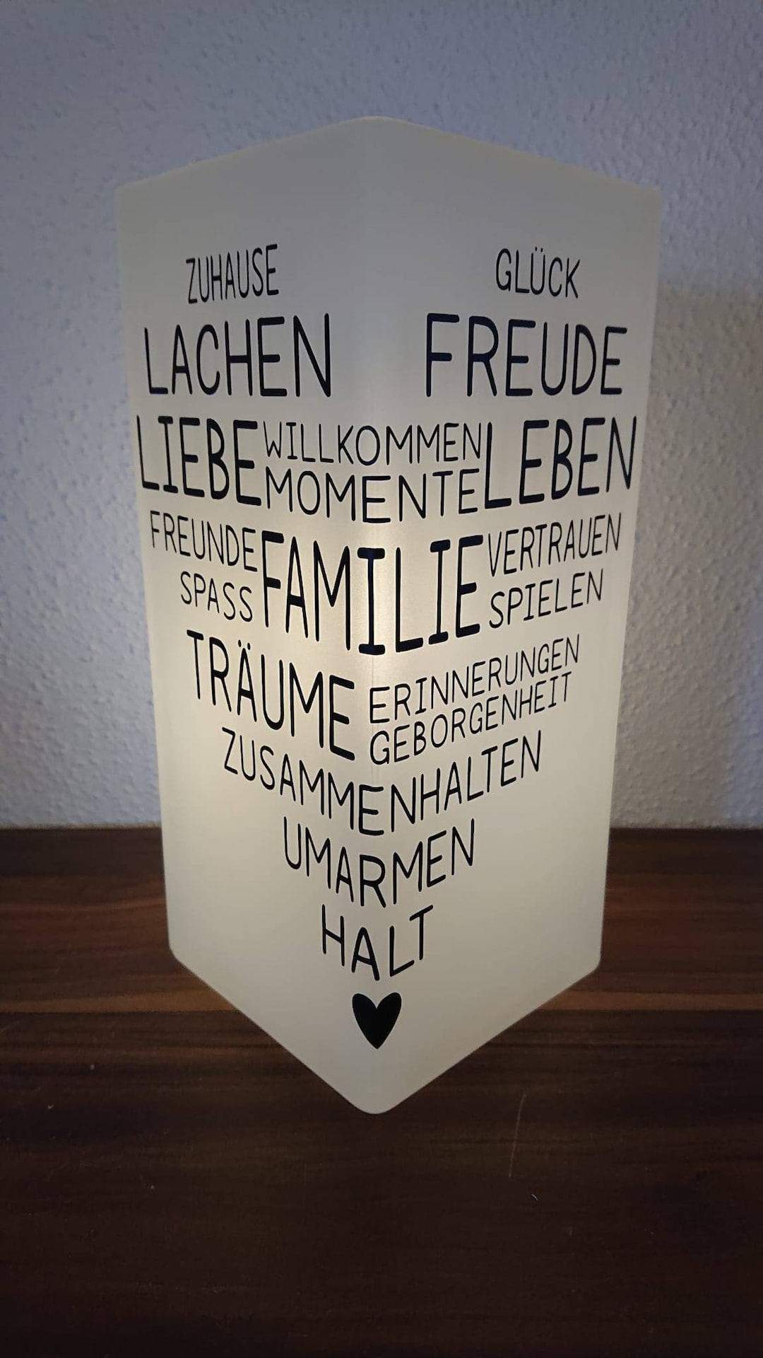 Lampe Mit Spruch