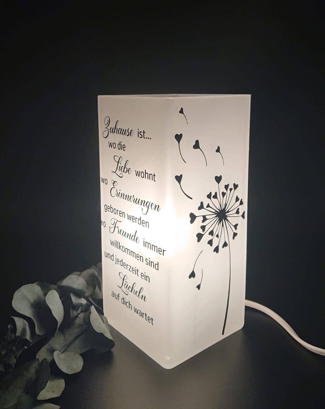 Lampe Mit Spruch