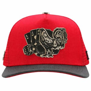 Boné Trucker com Patch de Galo: Sorte do Jogador